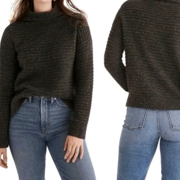 Madewell Belmont Donegal Mockneck Sweater - XS - Picture 4 of 9